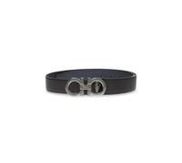Ferragamo - Gancini Reversible Leather Belt - Homme - Accessoires - Noir - Taille: 100 CM