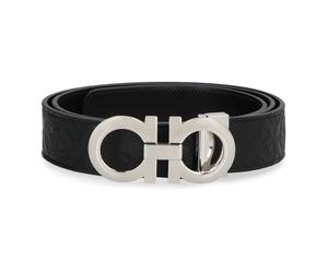 Ferragamo - Gancini Reversible Leather Belt - Homme - Accessoires - Noir - Taille: 105 CM
