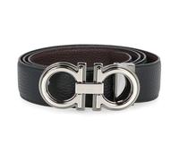 Ferragamo - Gancini Reversible Leather Belt - Homme - Accessoires - Noir - Taille: 110 CM