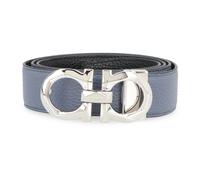 Ferragamo - Gancini Reversible Leather Belt - Homme - Accessoires - Violet - Taille: 105 CM