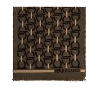 Ferragamo - Gancini Wool Scarf - Homme - Accessoires - Brun - Taille: ONE Size