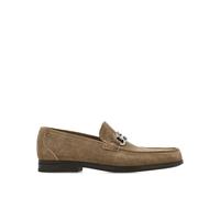 Ferragamo - Grandioso2 Suede Loafer - Homme - Chaussures - Brun - Taille: 39 1/2 EU
