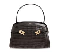 Ferragamo - Hug Leather Bag - Femme - Sacs - Brun - Taille: ONE Size