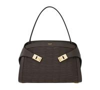 Ferragamo - HUG Sac bandoulière en cuir souple - Femme - Sacs - Brun - Taille: ONE Size