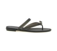 Ferragamo - Jealsa Thong Sandal - Femme - Chaussures - Noir - Taille: 40 EU