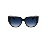 Ferragamo - Lunettes de soleil oversize en acétate - Femme - Accessoires - Noir - Taille: ONE Size