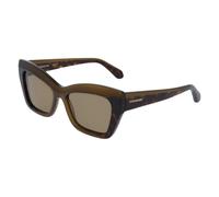 Ferragamo - Lunettes de soleil papillon - Femme - Accessoires - Vert - Taille: 54 MM