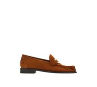 Ferragamo - Mocassins Maryan en Daim - Femme - Chaussures - Brun - Taille: 36 1/2 EU