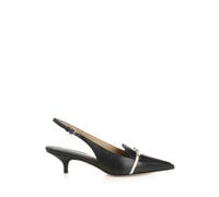 Ferragamo - Mini Bow Slingback - Femme - Chaussures - Noir - Taille: 37 1/2 EU