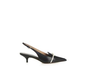 Ferragamo - Mini Bow Slingback - Femme - Chaussures - Noir - Taille: 38 1/2 EU