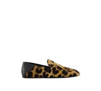 Ferragamo - Mocassins à Imprimé Léopard avec Ornement en Or - Femme - Chaussures - Brun - Taille: 39 1/2 EU