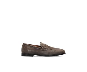 Ferragamo - Mocassins Tiberio en Daim - Homme - Chaussures - Gris - Taille: 39 EU