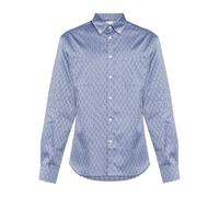 Ferragamo - Monogram Shirt - Homme - Chemises - Bleu - Taille: L