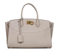 Ferragamo - New Studio Soft Bag - Femme - Sacs - Beige - Taille: ONE Size