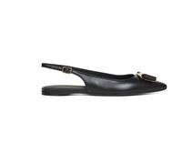 Ferragamo - New Vara Plate Ballerina - Femme - Chaussures - Noir - Taille: 36 EU