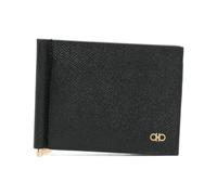 Ferragamo - Porte-cartes bi-fold en cuir noir - Homme - Accessoires - Noir - Taille: ONE Size