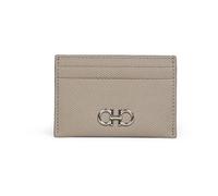 Ferragamo - Porte-cartes Gancini - Femme - Accessoires - Gris - Taille: ONE Size