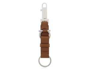 Ferragamo - Porte-clés avec logo gravé - Homme - Accessoires - Brun - Taille: ONE Size