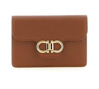 Ferragamo - Porte-clés en cuir de veau martelé - Femme - Accessoires - Brun - Taille: ONE Size