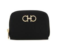 Ferragamo - Porte-monnaie en cuir noir - Femme - Accessoires - Noir - Taille: ONE Size