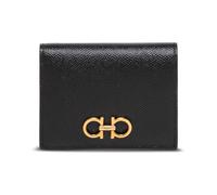 Ferragamo - Portefeuille avec boucle logo sur le devant - Femme - Accessoires - Noir - Taille: ONE Size