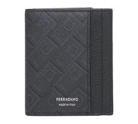 Ferragamo - Portefeuille Bi-fold avec Logo Argenté - Homme - Accessoires - Noir - Taille: ONE Size