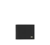 Ferragamo - Portefeuille Bi-fold Gancini en cuir - Homme - Accessoires - Noir - Taille: ONE Size