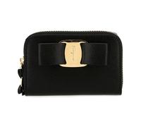 Ferragamo - Portefeuille en cuir noir - Femme - Accessoires - Noir - Taille: ONE Size