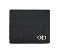 Ferragamo - Portefeuille Gancini en relief - Homme - Accessoires - Noir - Taille: ONE Size