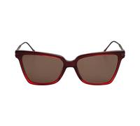 Ferragamo - Rectangle Lunettes de soleil - Femme - Accessoires - Rouge - Taille: ONE Size