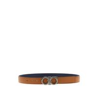 Ferragamo - Double Adjustable Belt - Homme - Accessoires - Brun - Taille: 110 CM