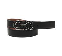 Ferragamo, Homme, Accessoires, Noir, Taille: 110 CM Adjustable Double Gancini Belt