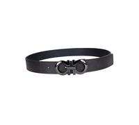 Ferragamo - Reversible Gancini Leather Belt - Homme - Accessoires - Noir - Taille: 95 CM