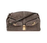 Ferragamo - Sac à bandoulière Hug Large - Femme - Sacs - Gris - Taille: ONE Size
