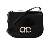 Ferragamo - Sac bandoulière Double Gancini - Femme - Sacs - Noir - Taille: ONE Size