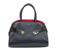 Ferragamo - Sac porté main Hug - Femme - Sacs - Noir - Taille: ONE Size