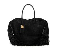 Salvatore Ferragamo Sac shopping en raphia et cuir Noir Taille ONE Size Femme