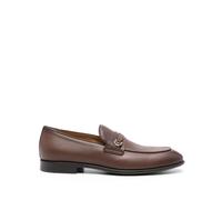 Ferragamo - Sandales en cuir marron avec détail en métal - Homme - Chaussures - Brun - Taille: 41 1/2 EU