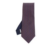Ferragamo - Silk Tie - Homme - Accessoires - Bleu - Taille: ONE Size