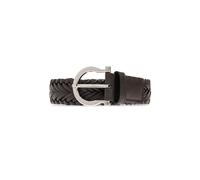 Ferragamo - Ceinture Tressée Gancini - Femme - Accessoires - Brun - Taille: 105 CM