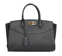 Ferragamo - Studio Soft Large Tote - Femme - Sacs - Noir - Taille: ONE Size