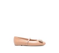 Ferragamo - Vara Leather Ballets - Femme - Chaussures - Brun - Taille: 38 EU