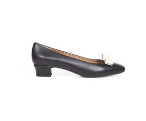 Ferragamo - Vara Pump - Femme - Chaussures - Noir - Taille: 35 1/2 EU