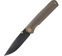 FerraMonster Kroma - ELMAX Black Stonewash with Bronze SW Titanium handle FM23008-C