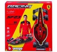 Ferrari 23 #55 Carlos Sainz F1 2023 With Helmet Die-Cast Metal Kit 1:24 Model