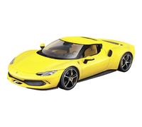 BBurago Voiture miniature Ferrari 296 GTB 1:18 (18-16018) Hybride V6 2021 Jaune