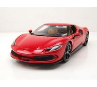 Ferrari 296 GTB Rouge Voiture Modèle 1:18 Bburago Die-Cast Métal