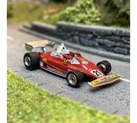 Ferrari 312 T2, N°21 Villeneuve, Canada 1976 avec Enzo Ferrari, rouge - Brekina
