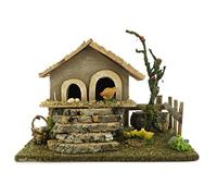 Ferrari & Arrighetti Bertoni Poulailler avec Poules et escalier en Bois, Multicolore, Taille Unique