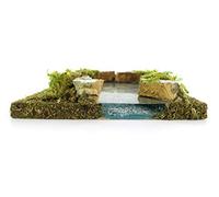 Ferrari & Arrighetti Flussende: Teich für Modulares Fluss, Bertoni Krippe-Kollektion, Holz, Mehrfarbig, 16 x 14 x 3 cm